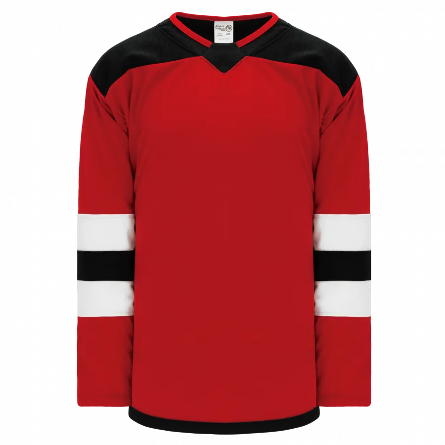 Hockey Jerseys Select - Athletic Knit H550B-NJE866B (Adult Small, No Printing)
