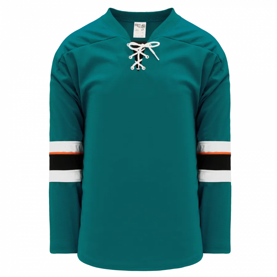 Hockey Jerseys Select - Athletic Knit H550B-SAN466B (Adult Small, No Printing)