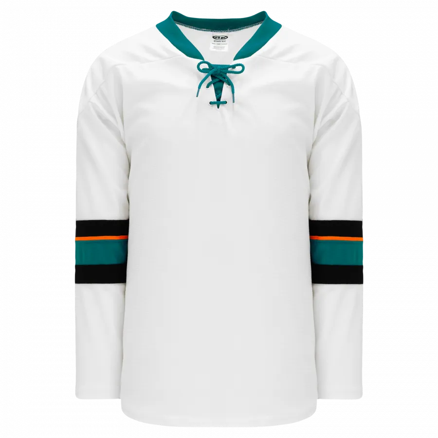 Hockey Jerseys Select - Athletic Knit H550B-SAN467B (Adult Small, No Printing)