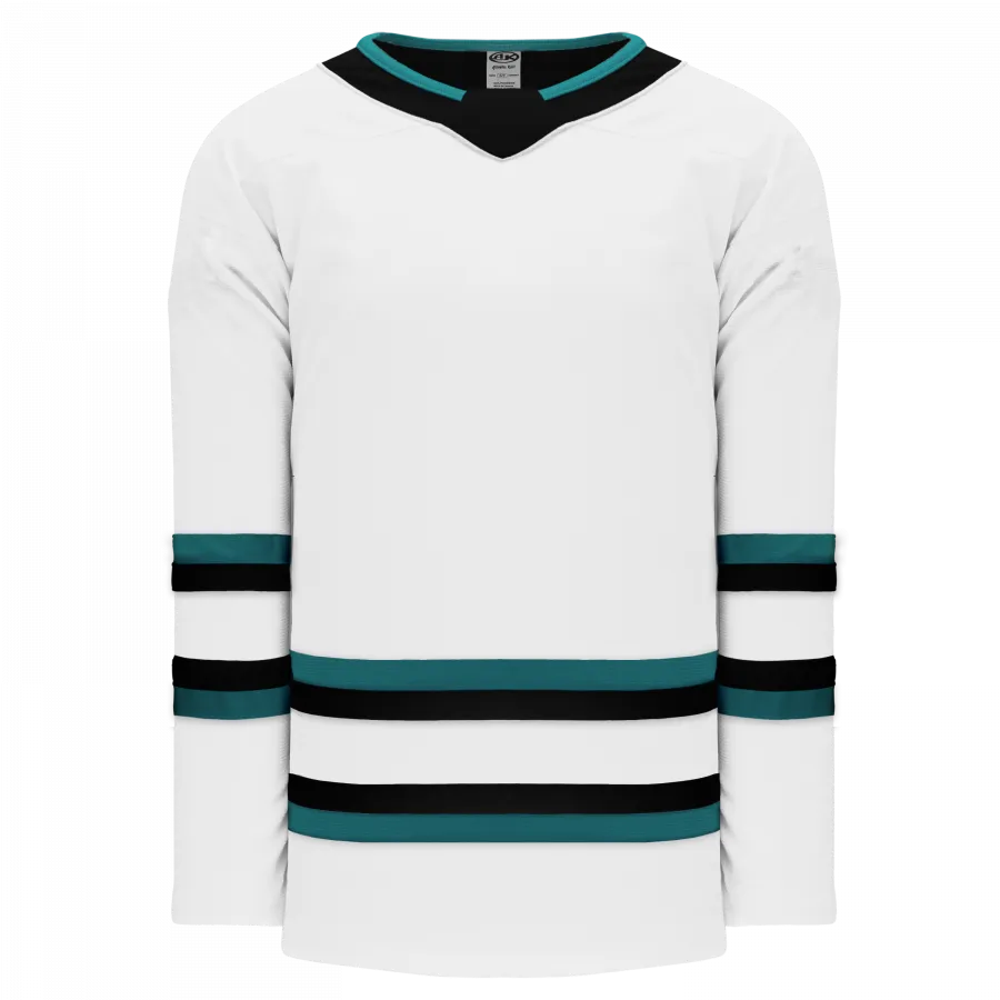 Hockey Jerseys Select - Athletic Knit H550B-SAN721B (Adult Small, No Printing)