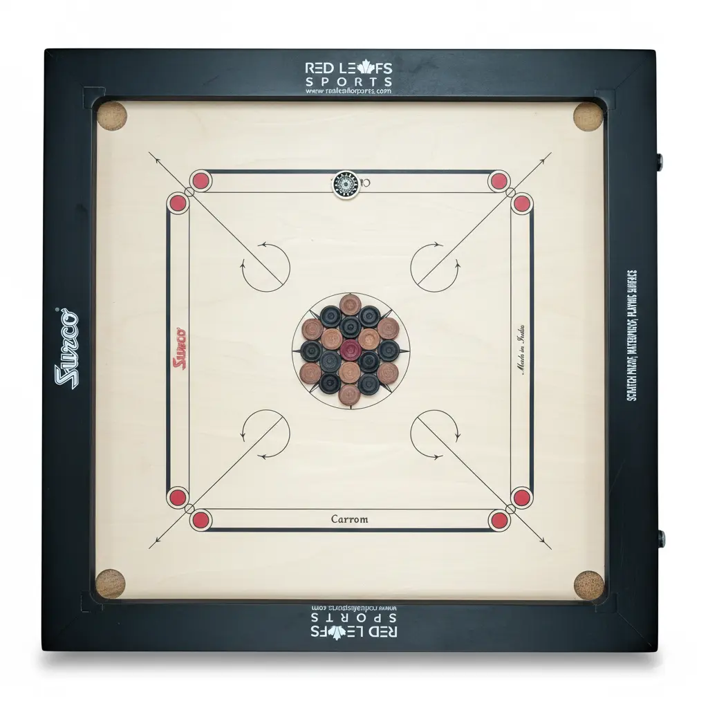Surco Ellora Carrom Board  - 34 Inches - Indian Birch - 8mm