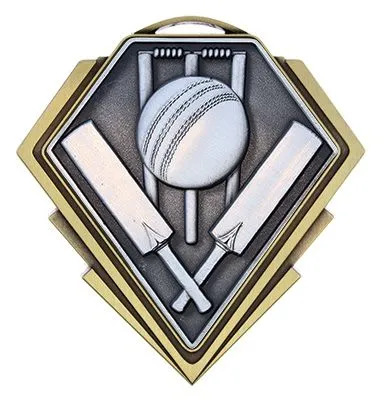Diamond Series Cricket Medal (MMD822) (Silver)