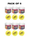 Guru Laser Yellow Tennis Balls (Pack of 6)