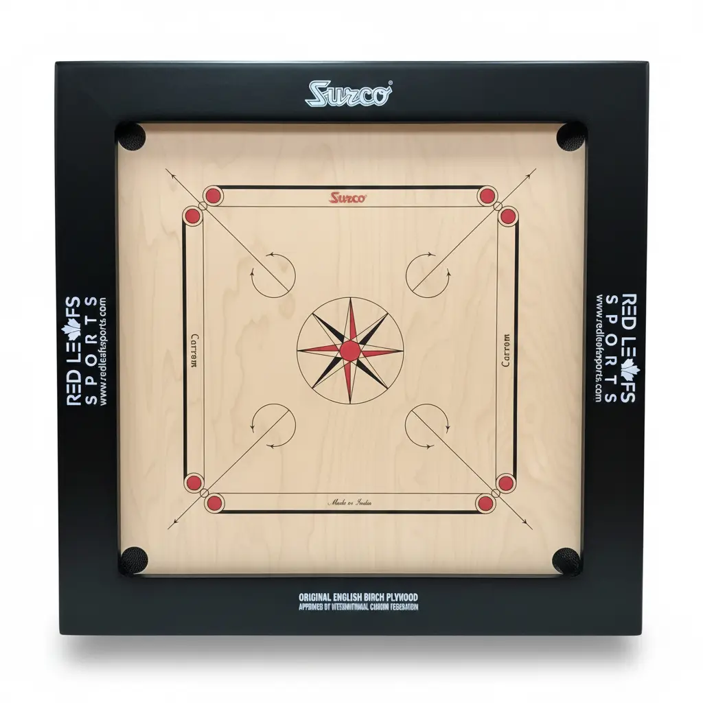 Surco Bulldog Speedo Carrom Board - 37 Inches - English Birch - 24mm