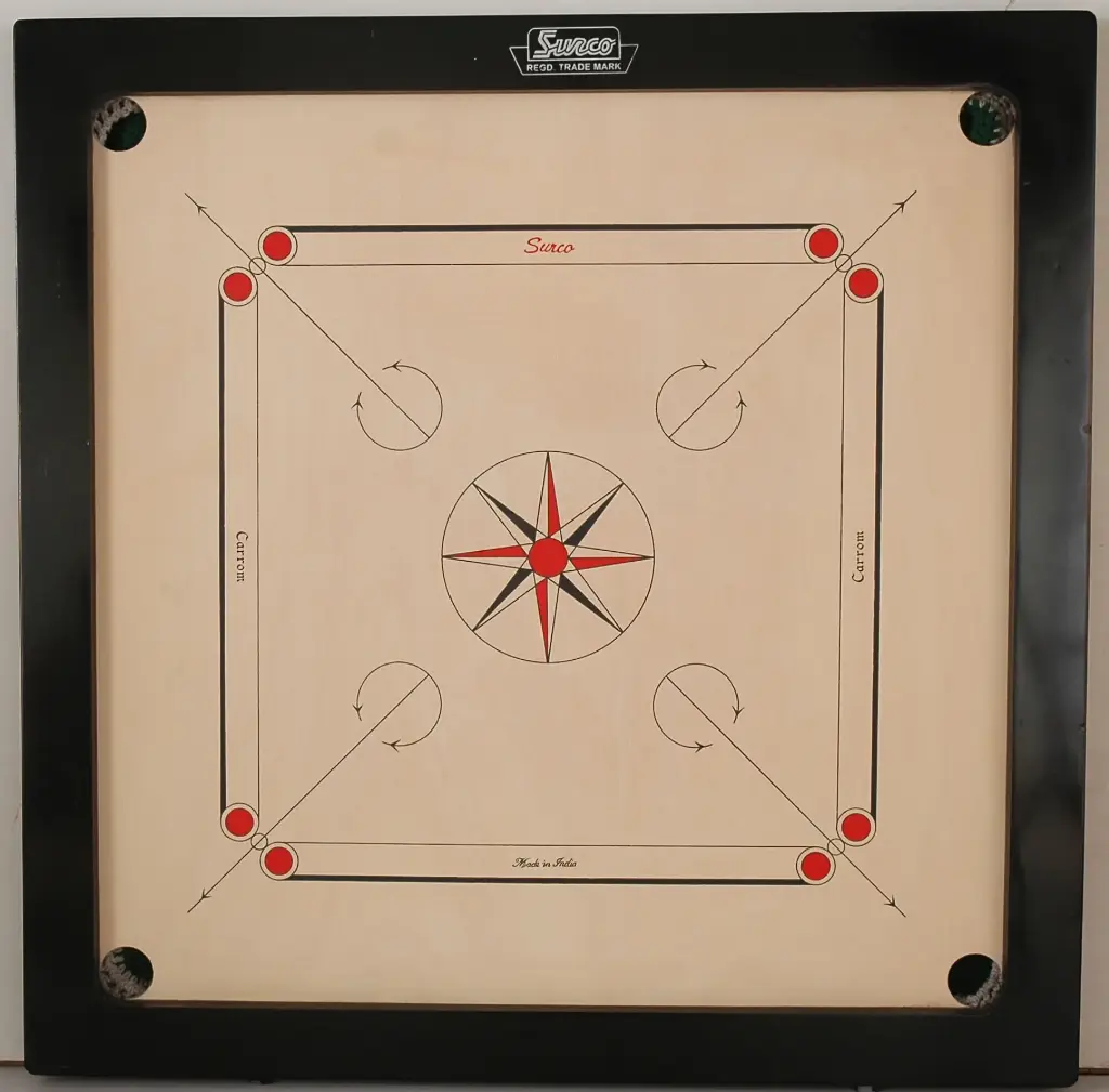 Surco Winit Speedo Carrom Board  - 35 Inches - Indian Birch - 8mm