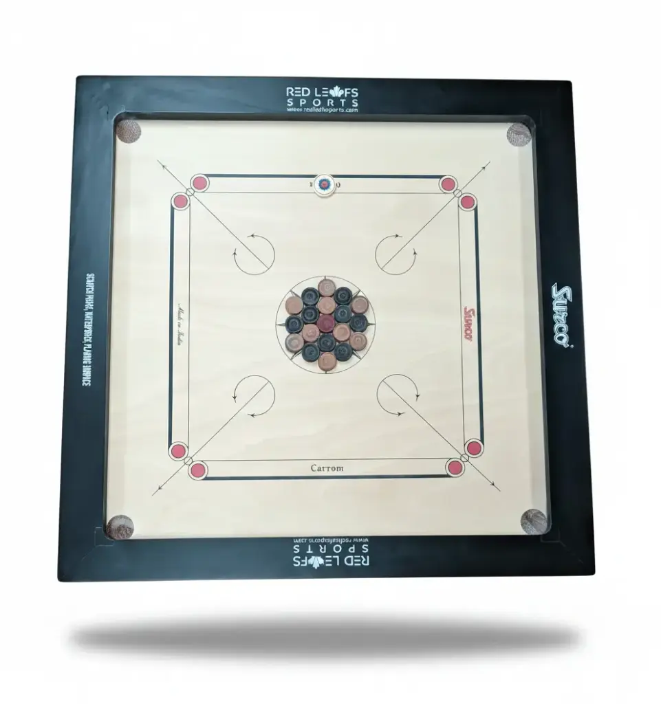 Surco Winit Speedo Carrom Board  - 35 Inches - Indian Birch - 8mm