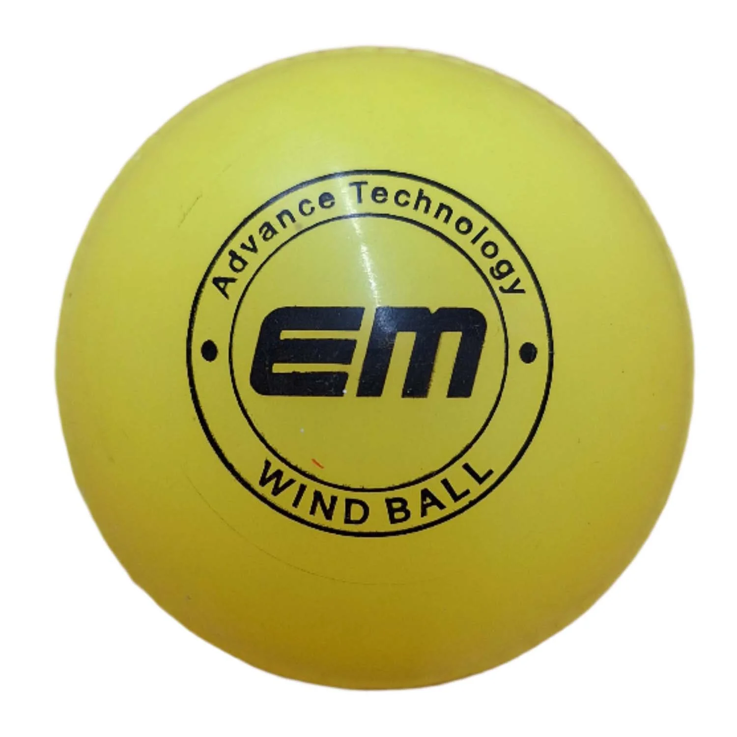 EM Heavy Windball Cricket Rubber Ball (Yellow)