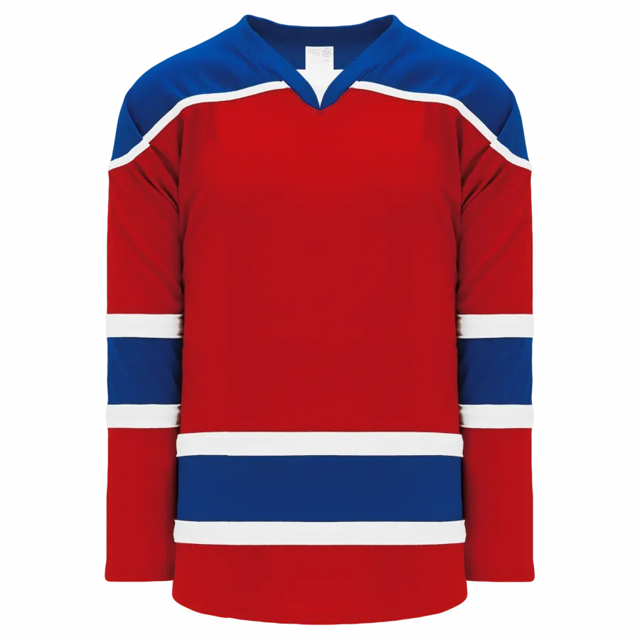 Hockey Jerseys Select - Athletic H7500-344  (Adult Small, No Printing, red)