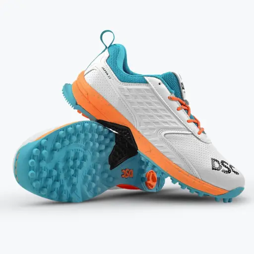 DSC Jaffa 22 Cricket Shoes White/Orange