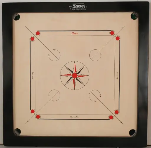 Surco Winit Speedo Carrom Board  - 35 Inches - Indian Birch - 8mm