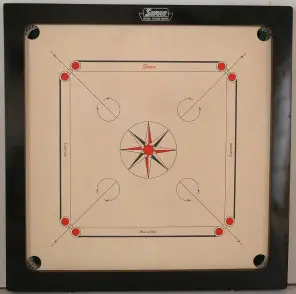 Surco Ellora Carrom Board  - 34 Inches - Indian Birch - 8mm