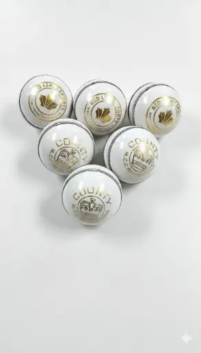 Red Leafs County Cricket Leather Ball